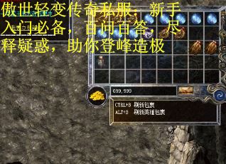 傲世轻变传奇私服：新手入门必备，百问百答，尽释疑惑，助你登峰造极