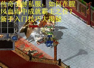 传奇手游私服：如何在腥风血雨中成就霸主之位？新手入门技巧大揭秘