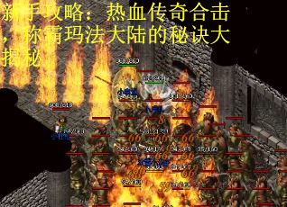 新手攻略：热血传奇合击，称霸玛法大陆的秘诀大揭秘