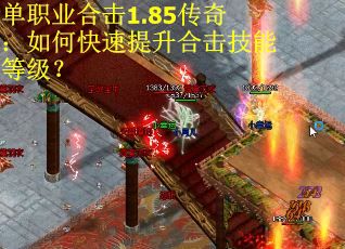 单职业合击1.85传奇：如何快速提升合击技能等级？