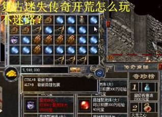 复古迷失传奇开荒怎么玩不迷路？